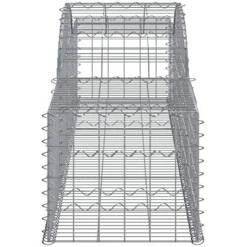  Lučne gabionske ko&amp;scaron;are 3 kom 300x50x40/60 cm pocinčano željezo Slike