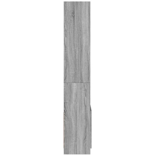  Visoka komoda boja hrasta 63x33x180 cm od konstruiranog drva Slike