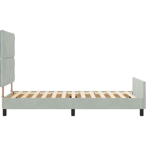 VidaXL Krevet Svjetlosiva 90x190 cm Bar&amp;scaron;un Slike