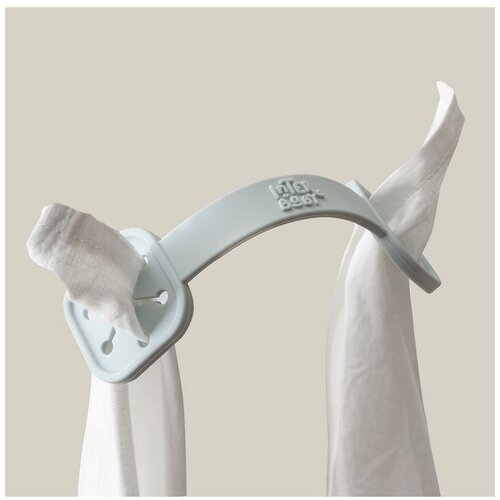 Interbaby silikonski držača tetra pelena Blue Grey (2 kom) Slike