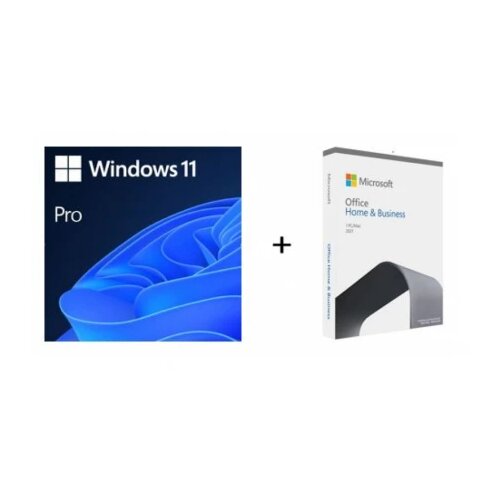 Microsoft DSP Win11 Pro + Office H&B 2021 - ENG, FQC-10528 + T5D-03516 Slike