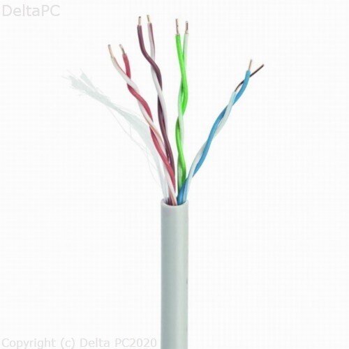 Panduit NetKey kabl cat6 4RP 24 AWG U/UTP LSZH plava boja, rolna 305 Slike