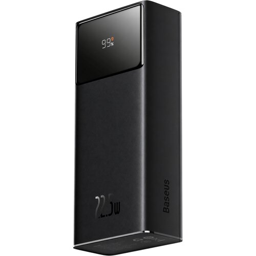 Baseus EnerFill prenosna baterija 30000mAh 22W z LED zaslonom črne barve Slike