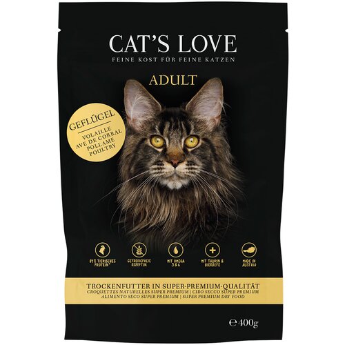 Cat's Love Cat´s Love Adult perutnina - Varčno pakiranje: 2 x 400 g Cene