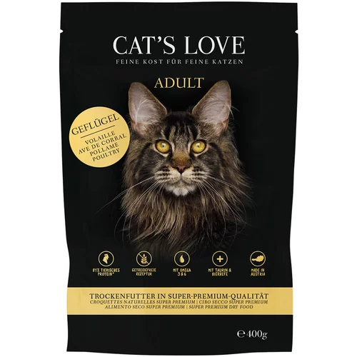 Cat's Love Cat´s Love Adult perutnina - Varčno pakiranje: 2 x 400 g