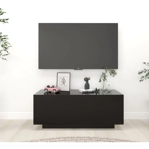 TV ormarić crni 100 x 35 x 40 cm od iverice
