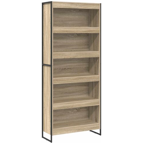 vidaXL Knjigovni omar 2 pcs Sonoma 80 x 30 x 189,5 cm Konstruiran les, (5000201448) Cene