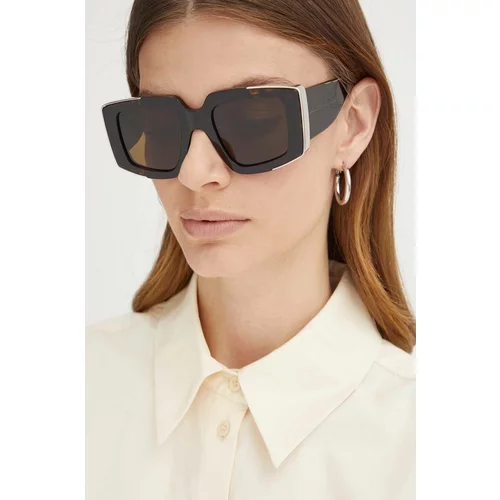 Alexander Mcqueen Sunčane naočale za žene, boja: smeđa, AM0446S