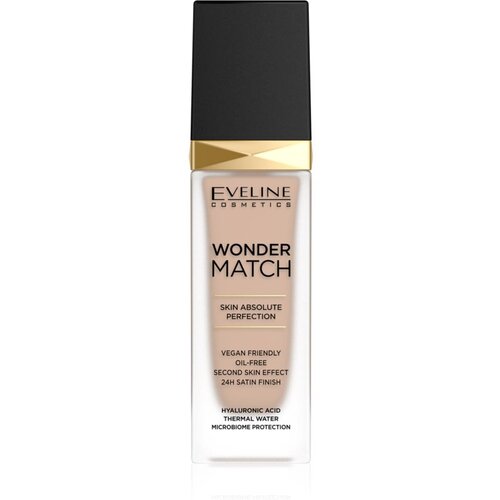 Eveline Cosmetics Wonder Match dolgoobstojni tekoči puder s hialuronsko kislino odtenek 12 Light Natural 30 ml Slike