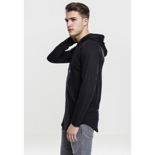 Urban Classics Long Shaped Terry Hoody black Cene