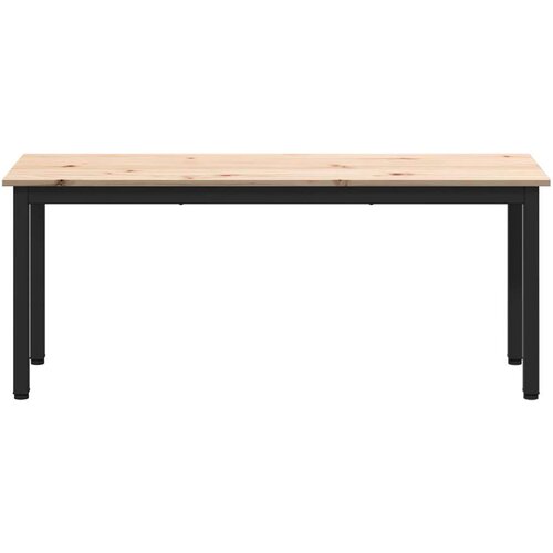  Klupa Prirodna 110 x 35 x 45 cm Čvrsto borovo drvo Slike