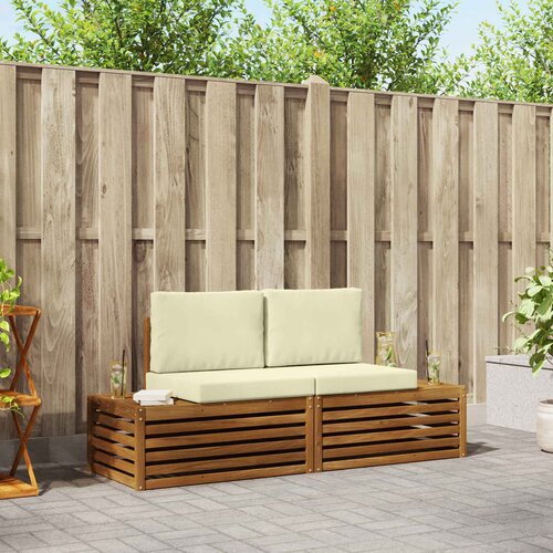  2 kom. Set vanjskih sofa Poliester Bijela Cene