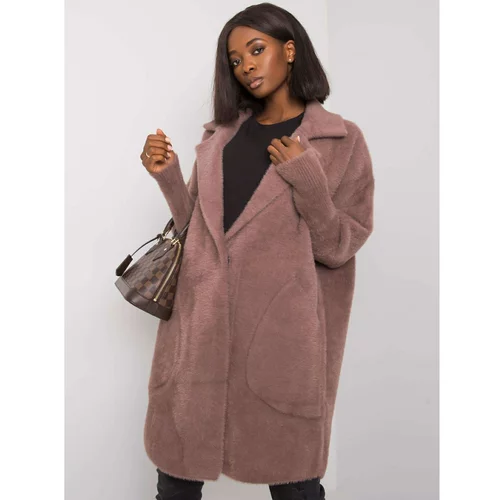 Fashion Hunters Purple fluffy alpaca coat