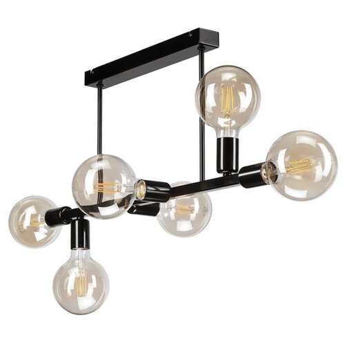 LAMKUR Luster na &amp;scaron;ipci ASTRID 6xE27/60W/230V crna Slike