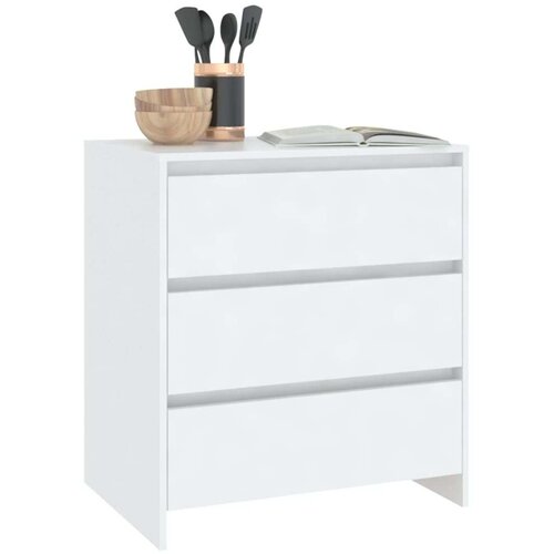 VidaXL Komoda bijela 70 x 41 x 75 cm od iverice Slike