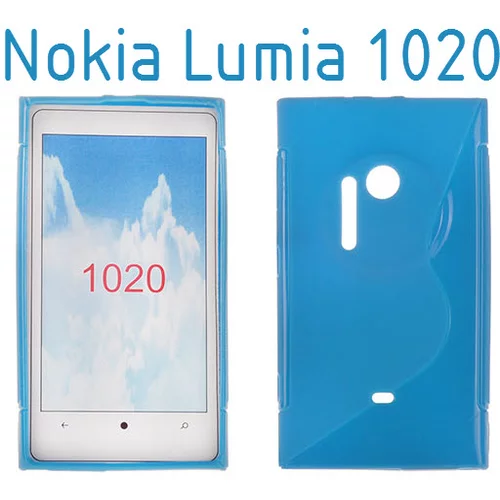  Gumijasti / gel etui S-Line za Nokia Lumia 1020 - sveto modri