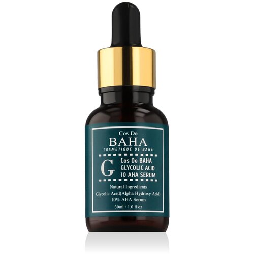 Cos De Baha G Glycolic Acid 10 AHA Serum serum za obraz za vse tipe kože 30 ml unisex Cene