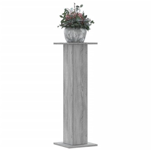 VidaXL Stojalo za rastline 2 kosa siva sonoma 30x30x95 cm inž. les Slike