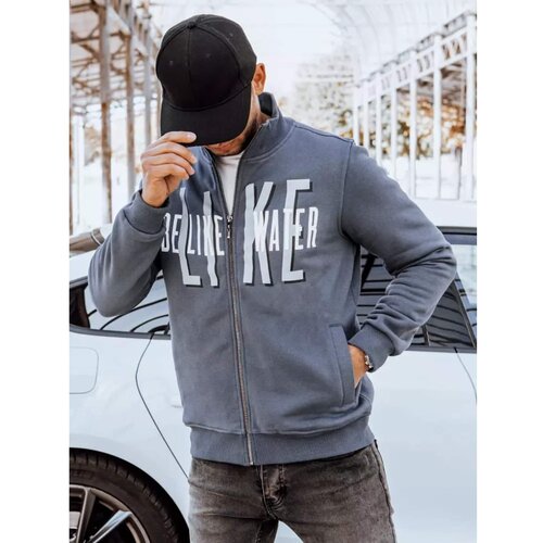 DStreet Dark gray BX5409 men&amp;#039;s zipped sweatshirt Slike