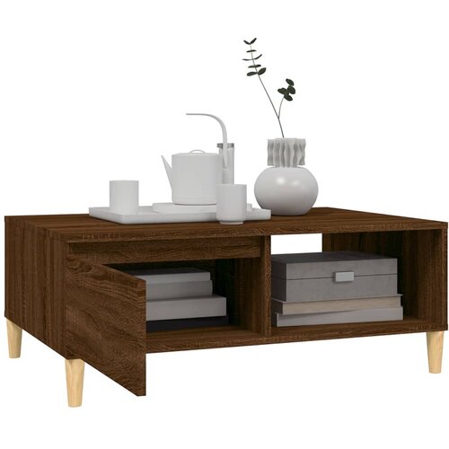  Stolić za kavu smeđa boja hrasta 90x60x35 cm konstruirano drvo Slike