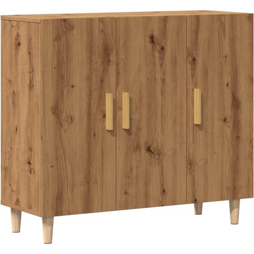 Maison Chic Komoda - Predalnik artisan hrast 90x34x80 cm inženirski les, (21718612) Slike