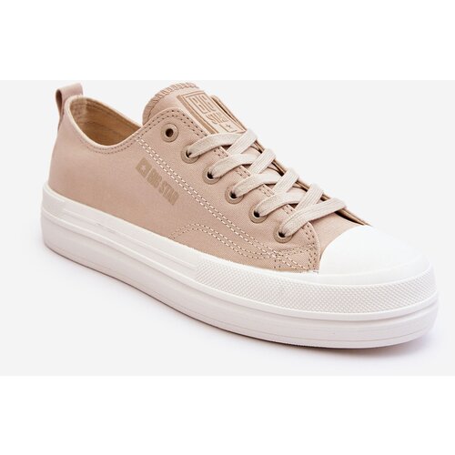 Big Star Low Laced Sneakers Big Star LL274969 Beige Cene