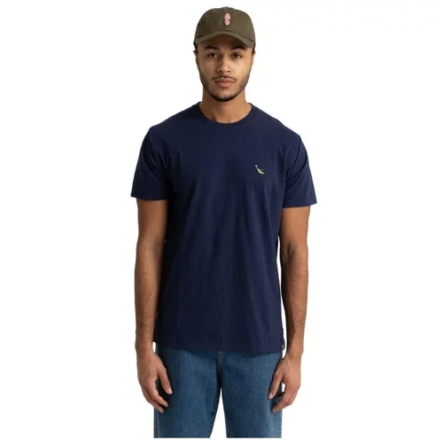 Revolution Majice & Polo majice 1302 KEE T-Shirt - Navy Melange Modra