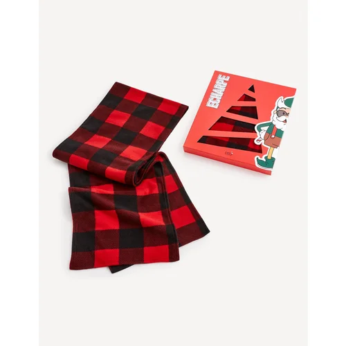 Celio Plaid Scarf in Gift Box - Men's