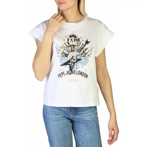 Pepe Jeans CAROLINE ženska majica PL505158 WHITE