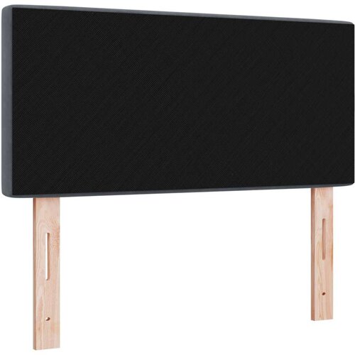 VidaXL naslon za glavu s kristalnim gumbima, tamno sivi 90 cm, bar&amp;scaron;un Slike