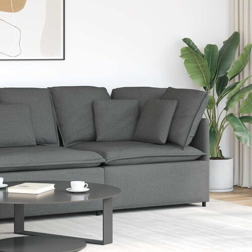  Modularna sofa Kutni modul s jastucima tamno siva 100 cm Slike