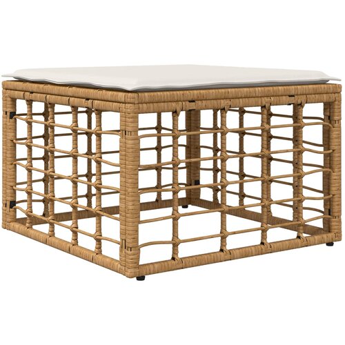  Set vanjskih sofa 8 kom. Prirodna i krema bijela Poliester Slike