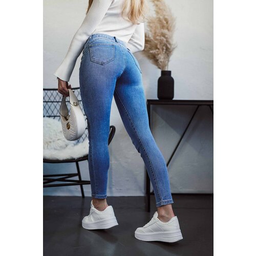 Beloved Elon push-up jeans hlače denim modre Cene