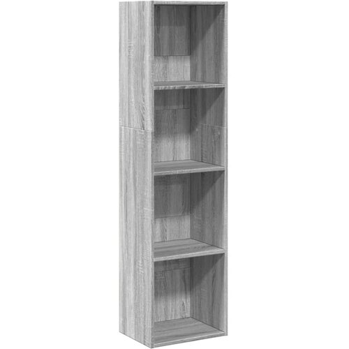 Maison Chic Knjižna omara - Knjižni regal siva sonoma 40x30x152 cm inženirski les, (21725100) Slike