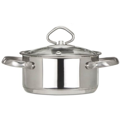 Eva Kozica s pokrovom Madeira 14cm / 1L / indukcija / inox, steklo, (5000198707) Cene