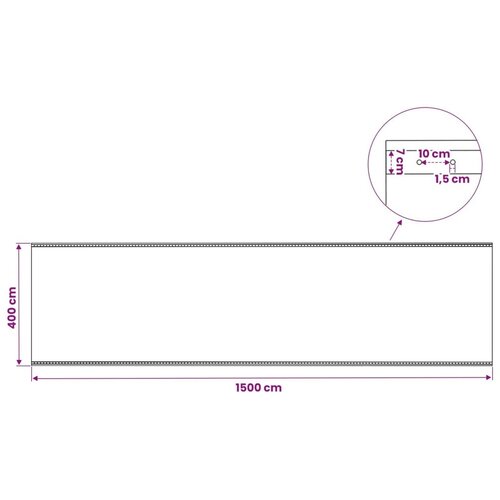  s rupama 2 kom. Zelena 4 x 15 m 260 gsm PE - 4 x 15 m 2 Zelena Slike
