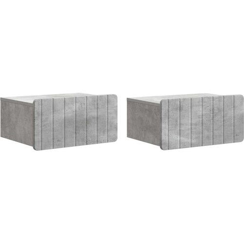  Stenski nočni omarici 2 pcs Betonsko siva 49 x 34,5 x 24 cm, (5000209502) Cene