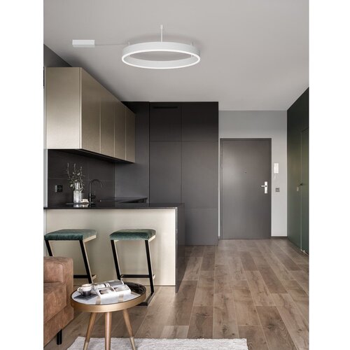 Nova Luce Mat bela aluminijasta LED zatemnitvena stropna svetilka Motif &amp;ndash; Slike