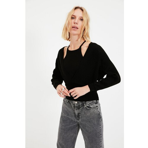 Trendyol black blouse sweater knitwear suit Slike