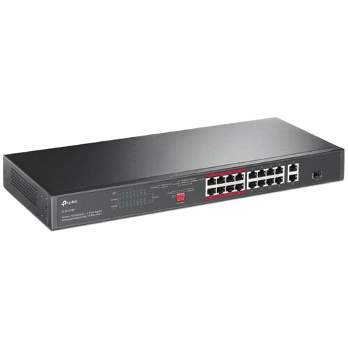 Tp-link TL-SL1218P POE 16 PORTA 10/100MBS + 2GIG LAN Cene