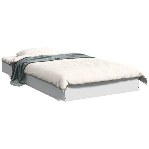 VidaXL Okvir za krevet bijeli 90x190 cm konstruirano drvo Slike