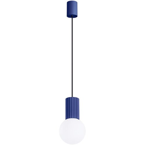 Nice Lamps Tamno plava viseća svjetiljka sa staklenim sjenilom &amp;oslash; 12 cm Orbital &amp;ndash; Slike