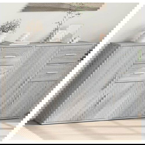 vidaXL Komoda 2 kom siva boja hrasta 60x31x70cm od konstruiranog drva Cene