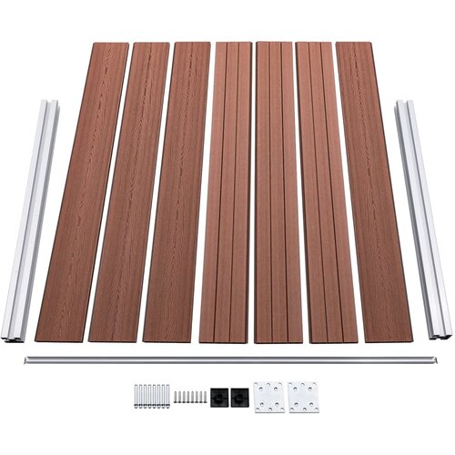  za ogradu WPC 180 x 146 cm smeđi Slike