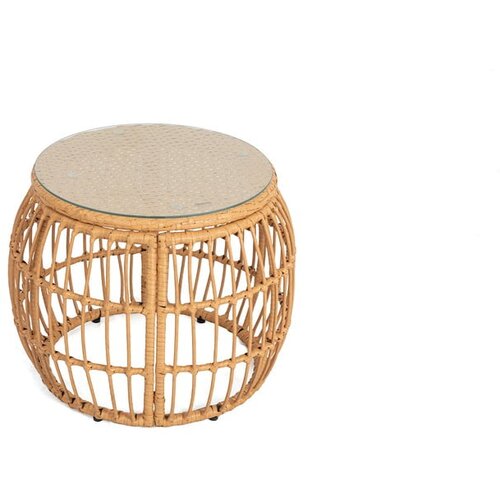 Bonami Essentials Okrogla vrtna miza iz umetnega ratana ø 55,5 cm Vistdal - Bonami Essentials Cene