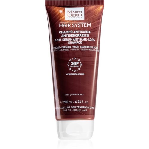 MARTIDERM Hair System &amp;scaron;ampon proti izpadanju las za mastno lasi&amp;scaron;če 200 ml Slike