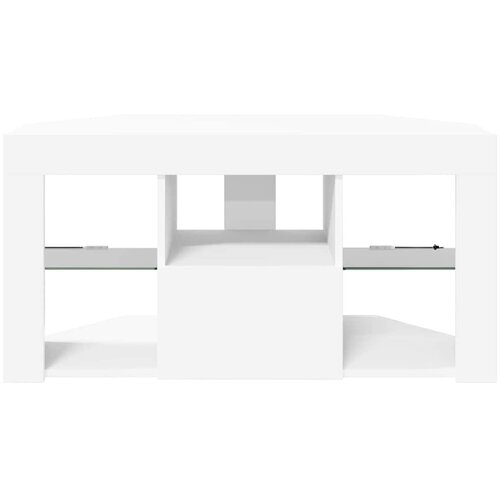  Kotni LED TV ormar Bijelo 100 x 40 x 50 cm Konstruirano drvo Slike
