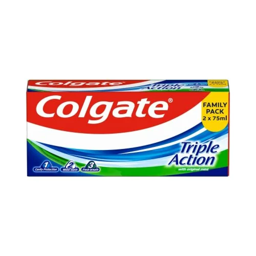 Colgate Triple Action DUOPACK pasta za zube 2x75 ml