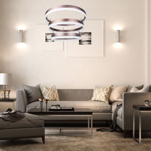  Prigu&amp;scaron;iva LED luster na sajli LED/86W/230V 3000K braon Slike