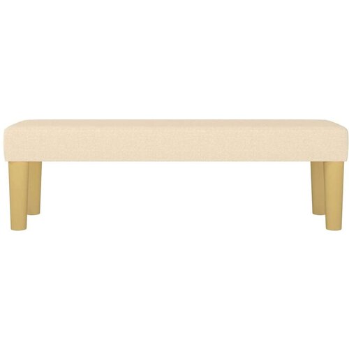  Klupa krem 100x30x30 cm od tkanine Slike